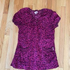 EUC Womens Koi Scrub Top